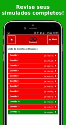 Simulado Vestibular android App screenshot 0