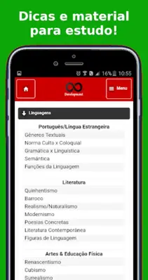 Simulado Vestibular android App screenshot 1