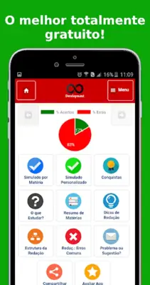 Simulado Vestibular android App screenshot 4